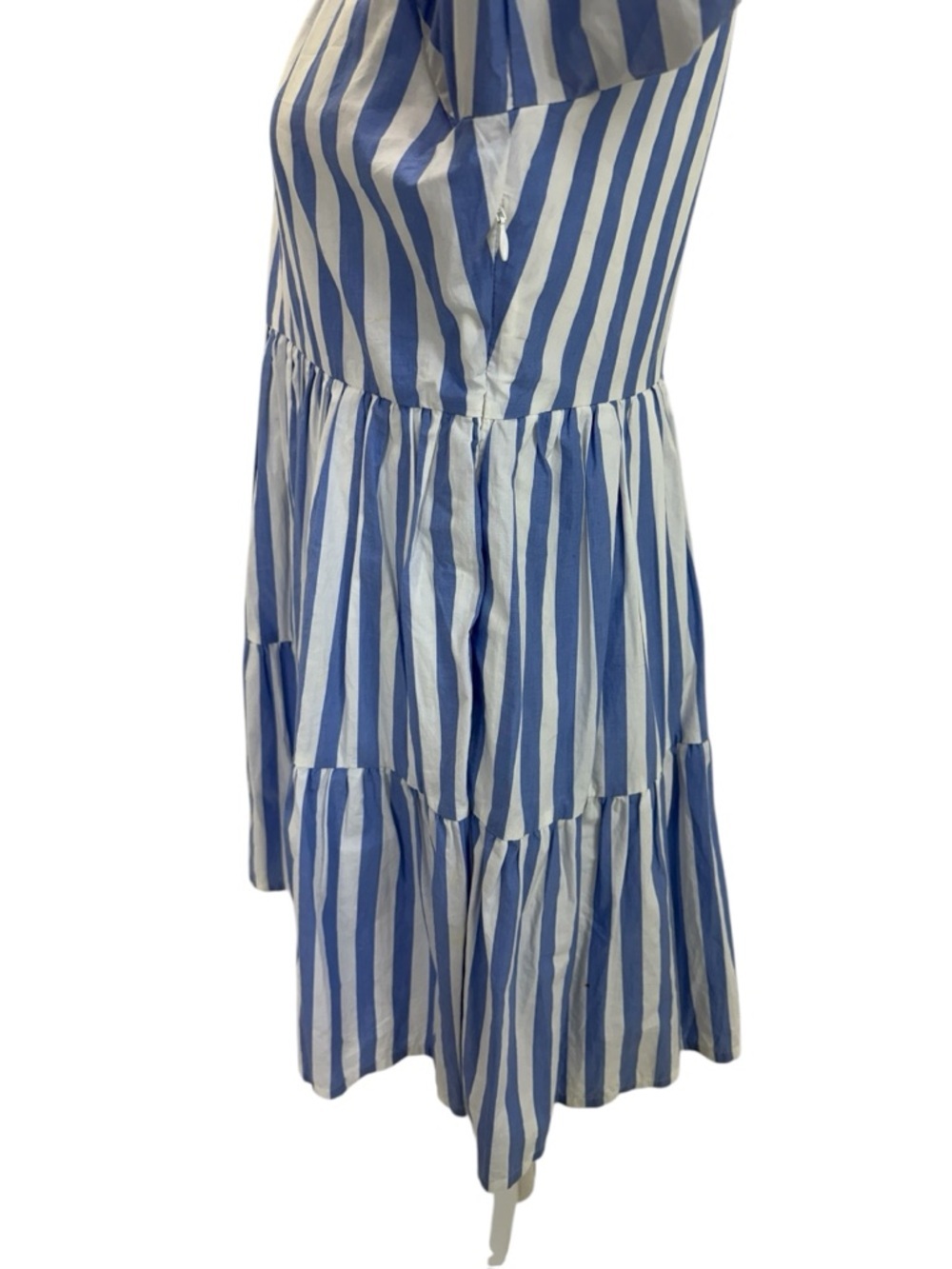 J. Crew Tiered Striped Dress XS Blue/White - Picture 9 of 16